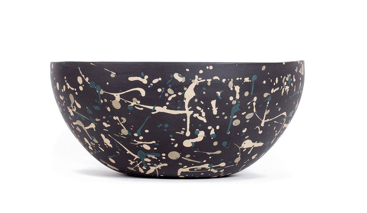Pollock Black Bowl